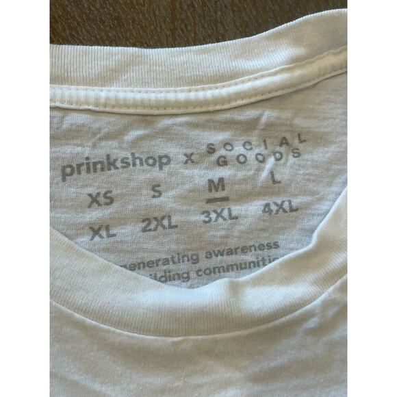 Prinkshop x Social Goods New York Woman Pink Tee T-shirt Women's size M - Picture 4 of 6